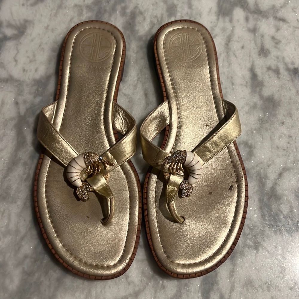 Lilly Pulitzer shrimp sandals